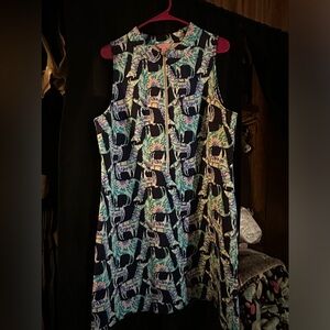 Lily Pulitzer “alpaca my bags” scuba dress xl